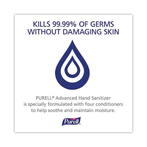 Image of PURELL® Advanced Hand Sanitizer Refreshing Gel, 1.5 L Pump Bottle, Clean Scent, 4/Carton