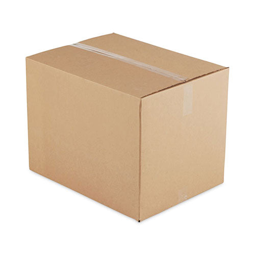 Image of Universal® Cubed Fixed-Depth Brown Corrugated Shipping Boxes, Regular Slotted Container, Large, 11" x 15" x 6", Brown Kraft, 25/Bundle