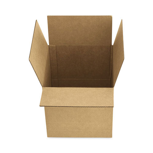 Image of Universal® Fixed-Depth Brown Corrugated Shipping Boxes, Regular Slotted Container (RSC), Large, 12" x 12" x 7", Brown Kraft, 25/Bundle
