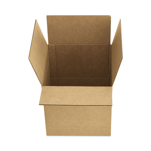 Image of Universal® Cubed Fixed-Depth Brown Corrugated Shipping Boxes, Regular Slotted Container, Large, 11" x 15" x 6", Brown Kraft, 25/Bundle