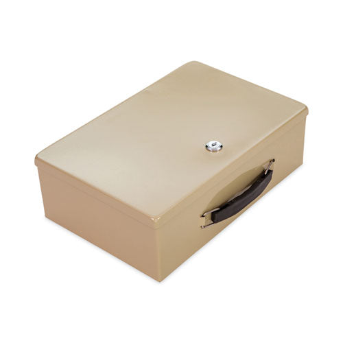 Image of CONTROLTEK® Heavy Duty Fire Retardant Box, 1 Compartment, 12.75 x 8.25 x 4, Sand