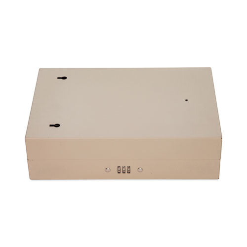 Image of CONTROLTEK® Combination Lockable Key Cabinet, 28-Key, Metal, Sand, 7.75 x 3.25 x 11.5