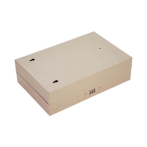 Image of CONTROLTEK® Combination Lockable Key Cabinet, 28-Key, Metal, Sand, 7.75 x 3.25 x 11.5