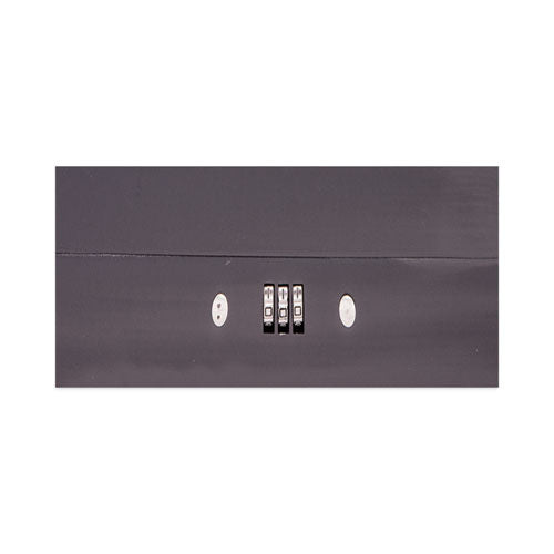 Image of CONTROLTEK® Cash Box with Combination Lock, 6 Compartments, 11.8 x 9.5 x 3.2, Charcoal