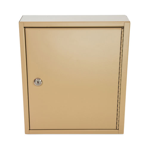 Image of CONTROLTEK® Key Lockable Key Cabinet, 60-Key, Metal, Sand, 10.63 x 3 x 12.13