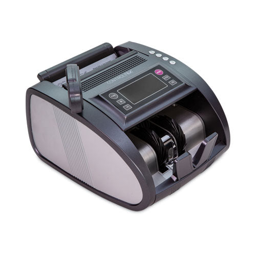 Image of CONTROLTEK® Bill Counter with Counterfeit Detection, 1,200 Bills/min, 11.41 x 9.45 x 8.66, Charcoal Gray