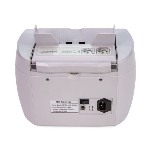 Image of CONTROLTEK® Bill Counter with Counterfeit Detection, 1,900 Bills/min, 10 x 13.6 x 11.6, White
