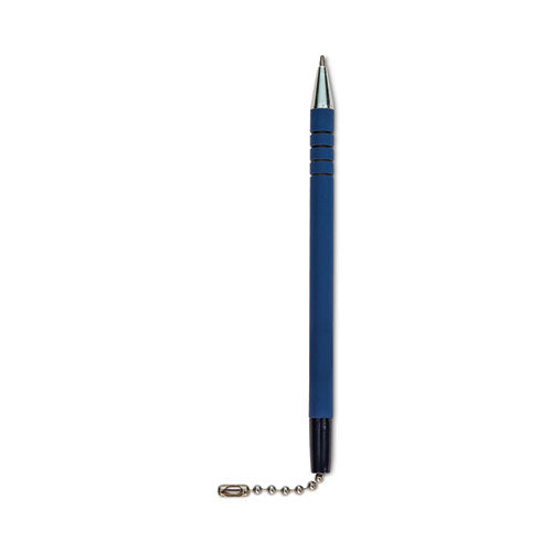 Image of CONTROLTEK® Antimicrobial Ballpoint Counter Pen, Medium 1 mm, Blue Ink, Blue Barrel