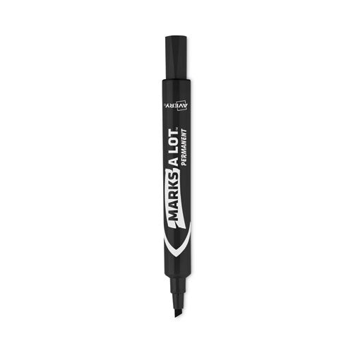 Image of Avery® Marks A Lot Large Desk-Style Permanent Marker Value Pack, Broad Chisel Tip, Black, 36/pack (98206)
