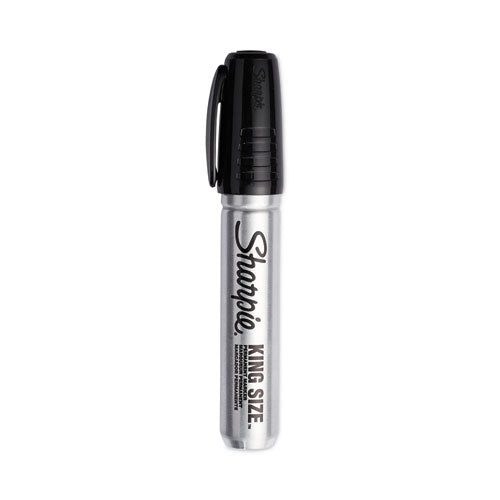 Image of Sharpie® King Size Permanent Marker, Broad Chisel Tip, Black, 4/pack