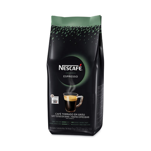 Image of Nescafe® Espresso Whole Bean Coffee, Arabica, 2.2 Lb Bag, 6/Carton