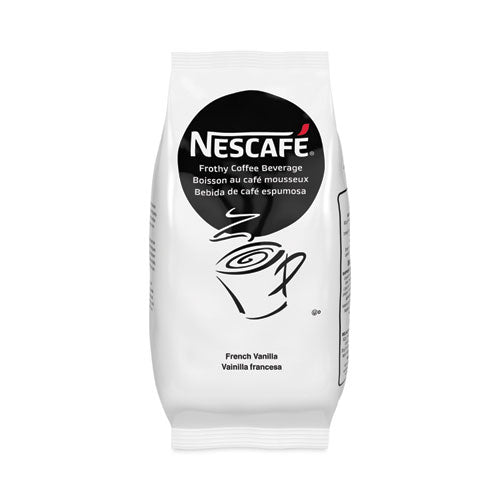 Image of Nescafe® Frothy Coffee Beverage, French Vanilla, 2 Lb Bag, 6/Carton