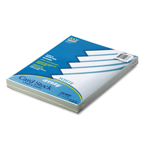 Image of Pacon® Array Card Stock, 65 lb Cover Weight, 8.5 x 11, White, 100/Pack