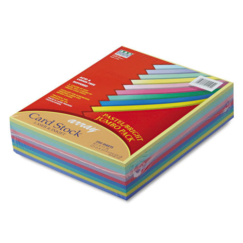 Image of Pacon® Array Card Stock, 65 lb Cover Weight, 8.5 x 11, Assorted, 250/Pack