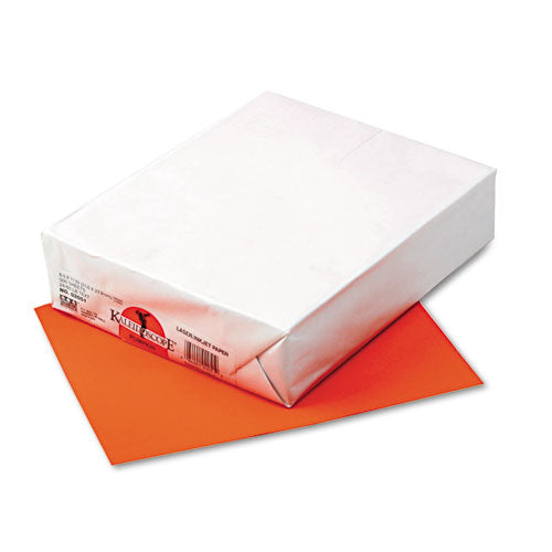 Image of Pacon® Kaleidoscope Multipurpose Colored Paper, 24 lb Bond Weight, 8.5 x 11, Pumpkin, 500/Ream
