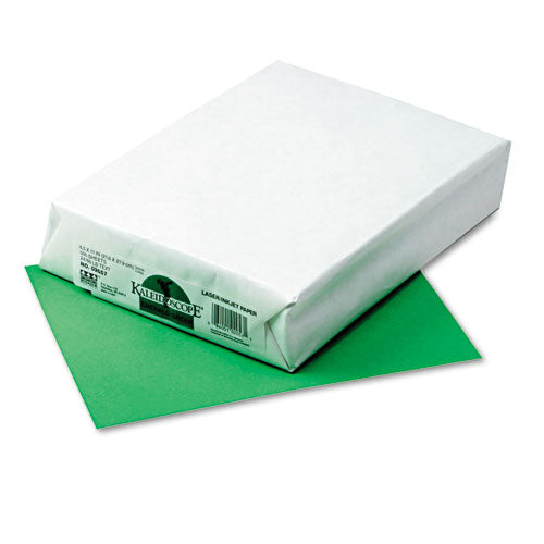 Image of Pacon® Kaleidoscope Multipurpose Colored Paper, 24 lb Bond Weight, 8.5 x 11, Emerald Green, 500/Ream