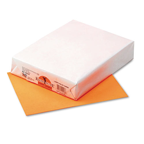 Image of Pacon® Kaleidoscope Multipurpose Colored Paper, 24 lb Bond Weight, 8.5 x 11, Hyper Orange, 500/Ream