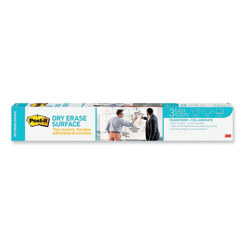 Image of Post-it® Dry Erase Surface, Laminate Film, 36" x 7 mil x 24", White