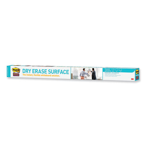 Image of Post-it® Dry Erase Surface, Laminate Film, 96" x 7 mil x 48", White