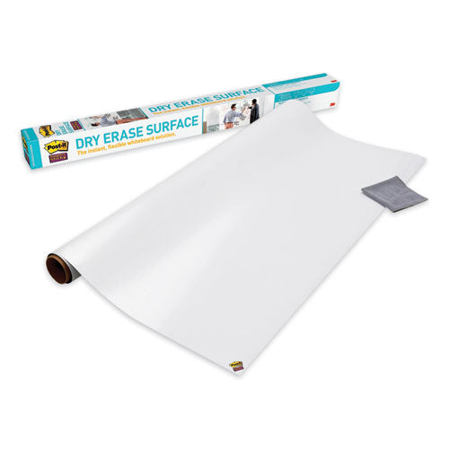 Image of Post-it® Dry Erase Surface, Laminate Film, 96" x 7 mil x 48", White
