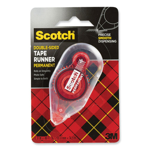 Image of Scotch® Tape Runner, 0.31" X 49 Ft, Dries Clear