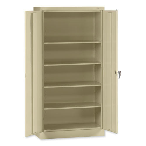 Image of Tennsco 72" High Standard Cabinet (Unassembled), 36w x 18d x 72h, Putty