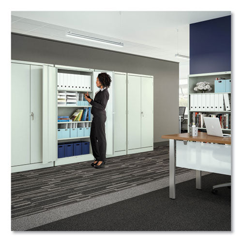 Image of Tennsco 72" High Standard Cabinet (Assembled), 30w x 15d x 72h, Black