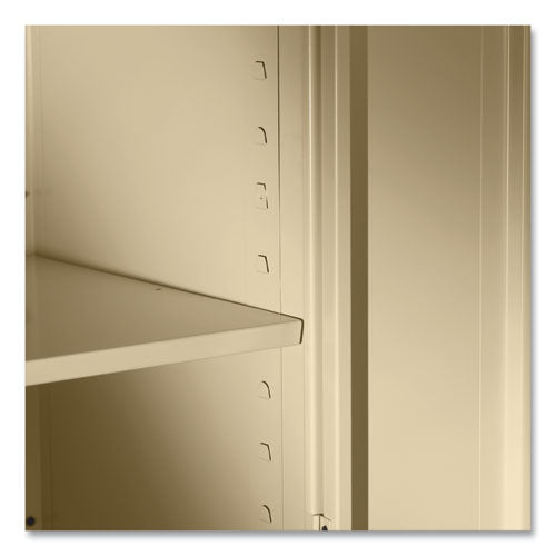 Image of Tennsco 78" High Deluxe Cabinet, 36w X 18d X 78h, Light Gray