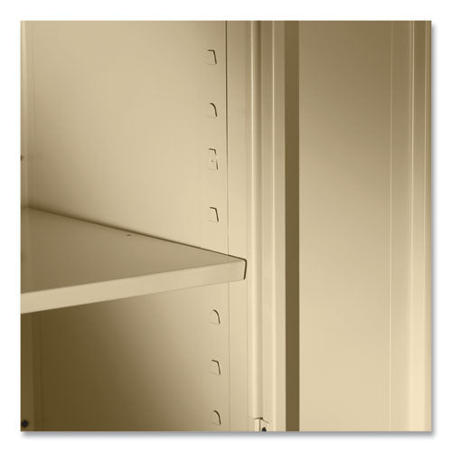 Image of Tennsco 78" High Deluxe Cabinet, 36w X 18d X 78h, Black
