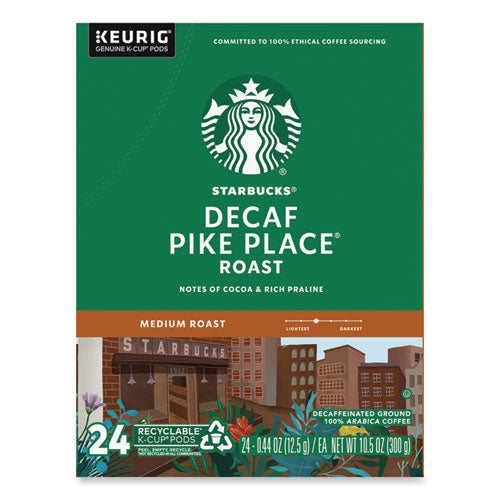 Image of Starbucks® Pike Place Decaf Coffee K-Cups, 96/carton