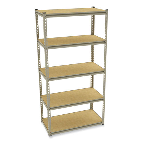 Image of Tennsco Stur-D-Stor Shelving, Five-Shelf, 36.5w x 18.5d x 72h, Sand