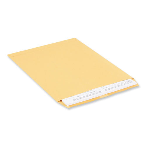 Image of Universal® Catalog Envelope, 28 lb Bond Weight Kraft, #12 1/2, Square Flap, Gummed Closure, 9.5 x 12.5, Brown Kraft, 250/Box