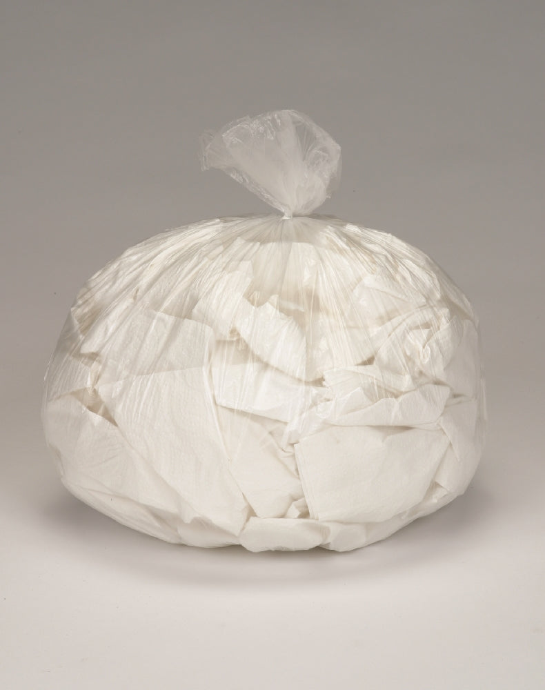 Image of Coreless Roll Can Liners, Regular Duty, Natural, 24" x 33" - 10-15 Gallon