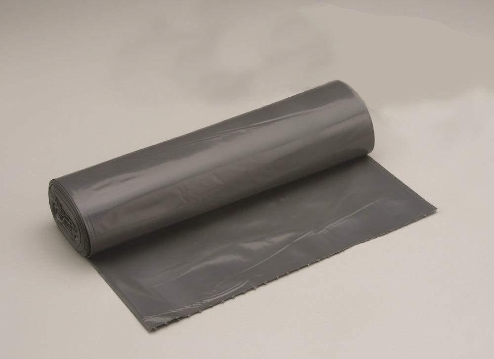 Image of Coreless Roll Can Liners, Medium Duty, Gray, 33" x 39" - 33 Gallon - 0.7mil