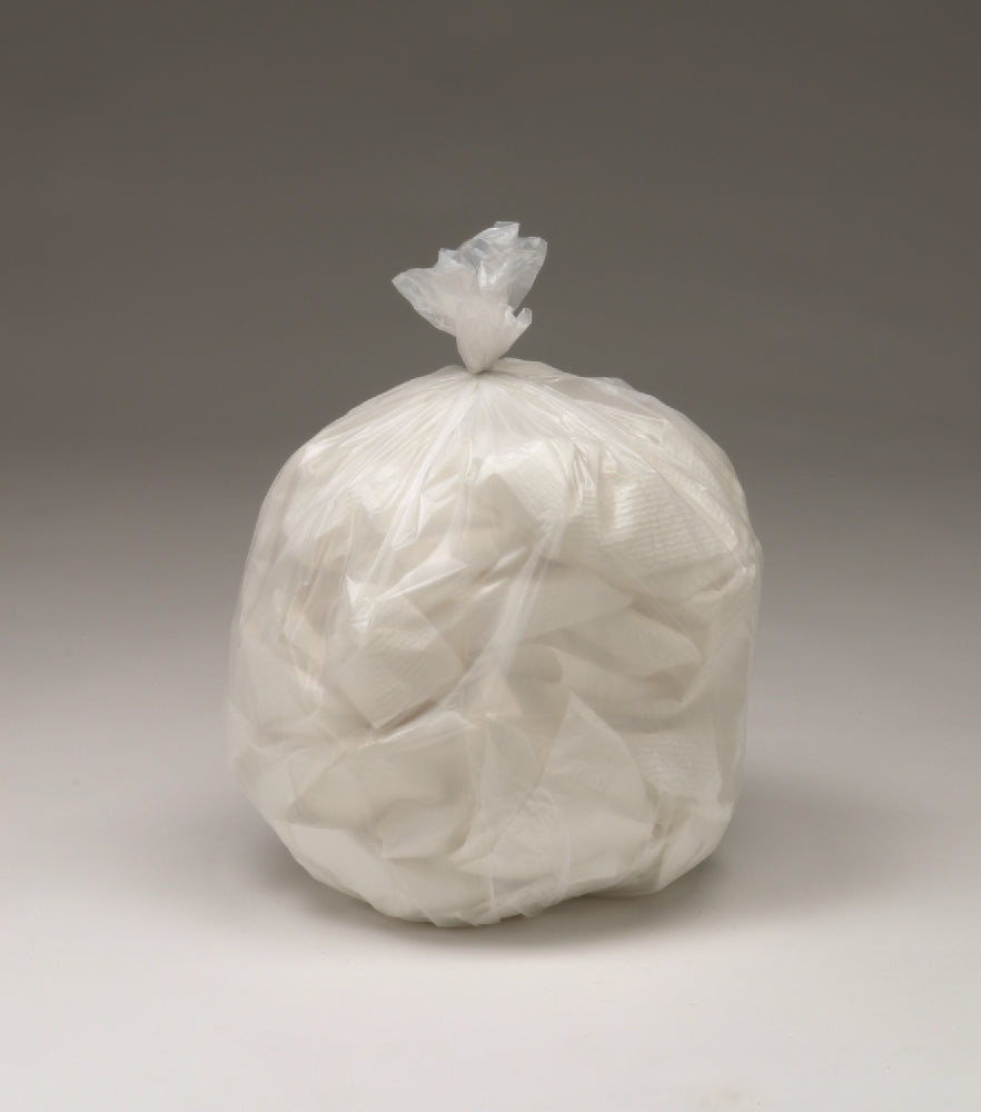 Image of CLC Controlled Life-Cycle Plastic Bags, Medium Duty, White, 24" x 30" - 13 Gallon - 0.7mil