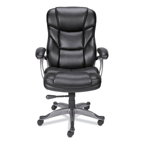 Image of Alera® Alera Birns Series High-Back Task Chair, Supports Up to 250 lb, 18.11" to 22.05" Seat Height, Black Seat/Back, Chrome Base