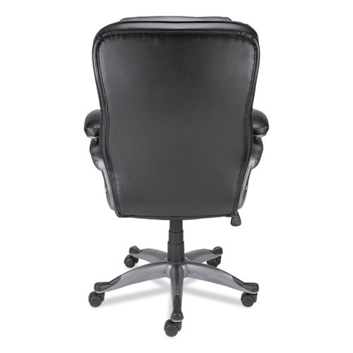 Image of Alera® Alera Birns Series High-Back Task Chair, Supports Up to 250 lb, 18.11" to 22.05" Seat Height, Black Seat/Back, Chrome Base