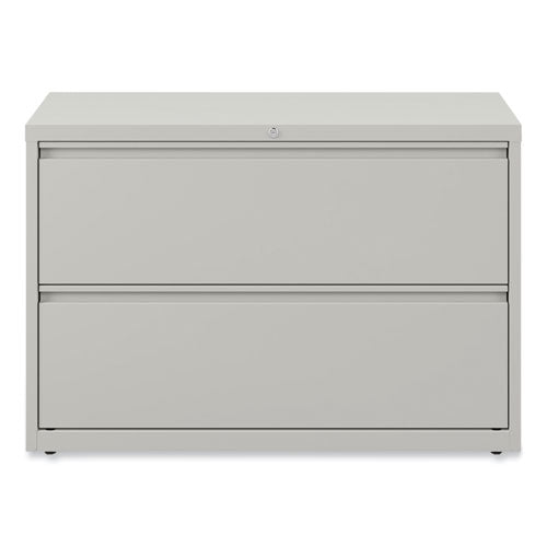 Image of Alera® Lateral File, 2 Legal/Letter-Size File Drawers, Light Gray, 42" x 18.63" x 28"