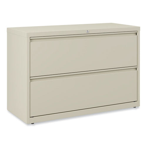 Image of Alera® Lateral File, 2 Legal/Letter-Size File Drawers, Putty, 42" x 18.63" x 28"