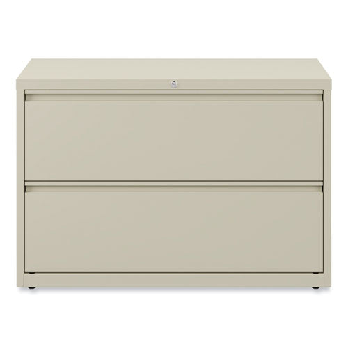 Image of Alera® Lateral File, 2 Legal/Letter-Size File Drawers, Putty, 42" x 18.63" x 28"