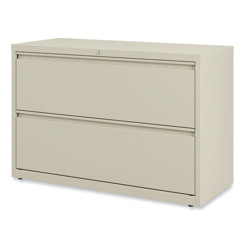 Image of Alera® Lateral File, 2 Legal/Letter-Size File Drawers, Putty, 42" x 18.63" x 28"
