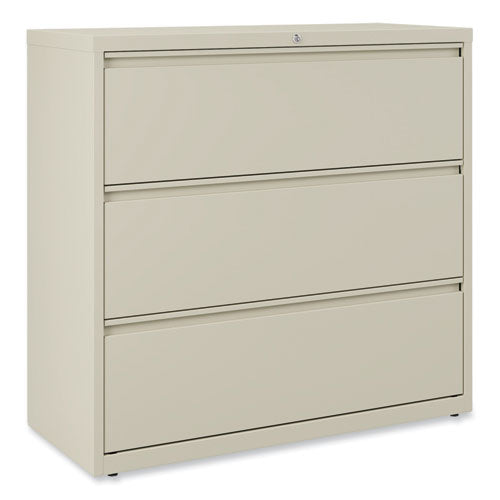 Image of Alera® Lateral File, 3 Legal/Letter/A4/A5-Size File Drawers, Putty, 42" x 18.63" x 40.25"