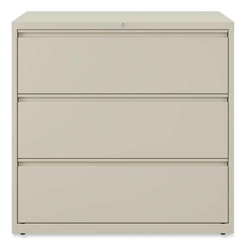 Image of Alera® Lateral File, 3 Legal/Letter/A4/A5-Size File Drawers, Putty, 42" x 18.63" x 40.25"