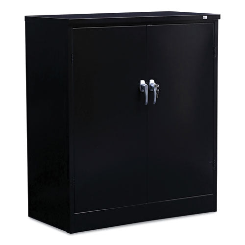 Image of Alera® Assembled 42" High Heavy-Duty Welded Storage Cabinet, Two Adjustable Shelves, 36w X 18d, Black