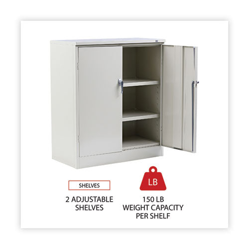 Image of Alera® Assembled 42" High Heavy-Duty Welded Storage Cabinet, Two Adjustable Shelves, 36w X 18d, Putty