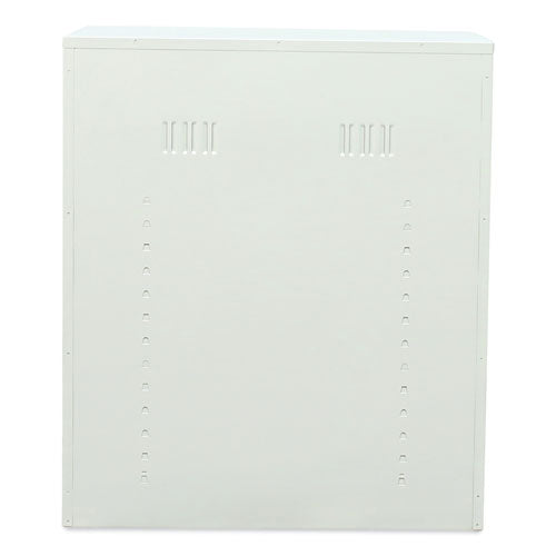 Image of Alera® Assembled 42" High Heavy-Duty Welded Storage Cabinet, Two Adjustable Shelves, 36w X 18d, Putty