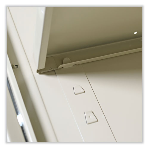 Image of Alera® Assembled 42" High Heavy-Duty Welded Storage Cabinet, Two Adjustable Shelves, 36w X 18d, Putty