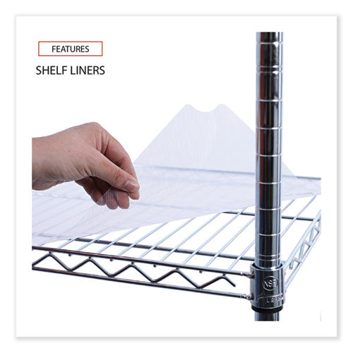 Image of Alera® Wire Shelving Garment Rack, 30 Garments, 36w X 18d X 75h, Silver