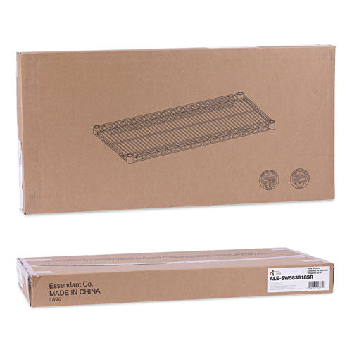Image of Alera® Industrial Wire Shelving Extra Wire Shelves, 36w X 18d, Silver, 2 Shelves/carton