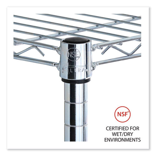 Image of Alera® Industrial Wire Shelving Extra Wire Shelves, 36w X 24d, Silver, 2 Shelves/carton